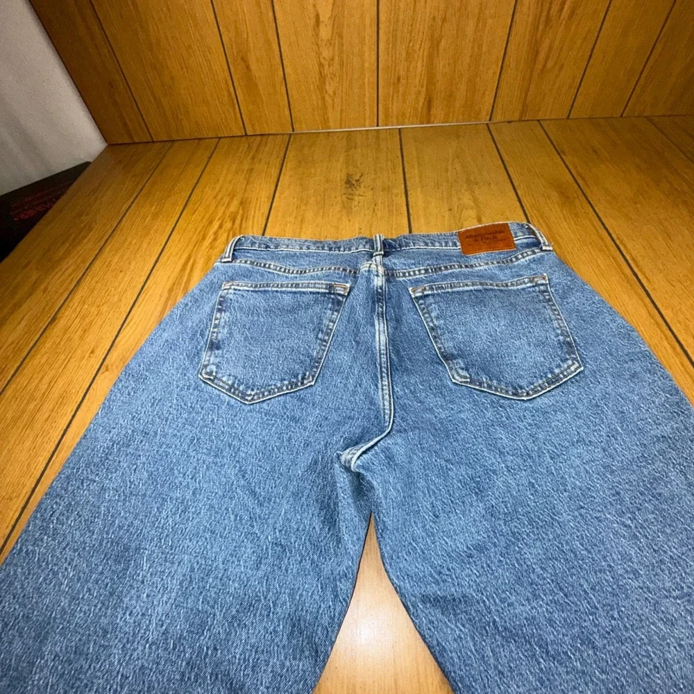 Abercrombie & Fitch Athletic Straight Vintage Stretch Jeans Blue 34x30 Mens